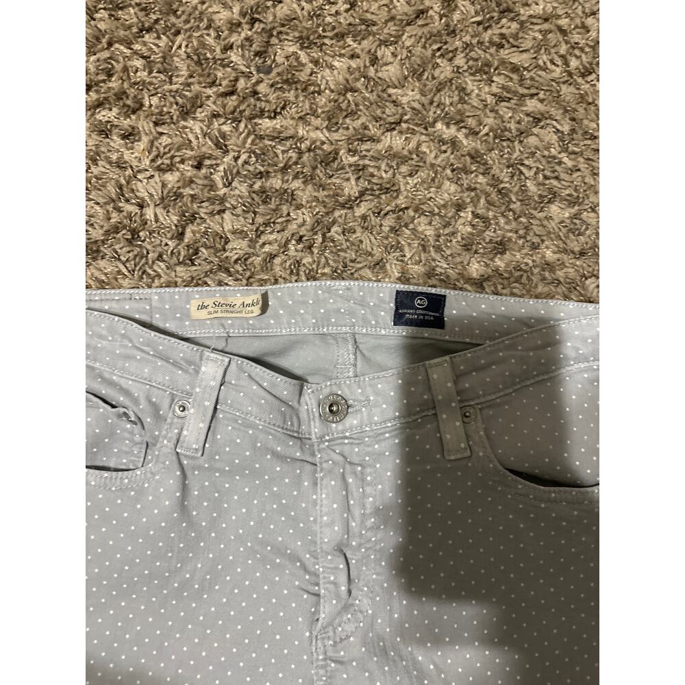 AG Adriano Goldschmied The Stevie Ankle Polka Dot Jeans 30 - Picture 3 of 5